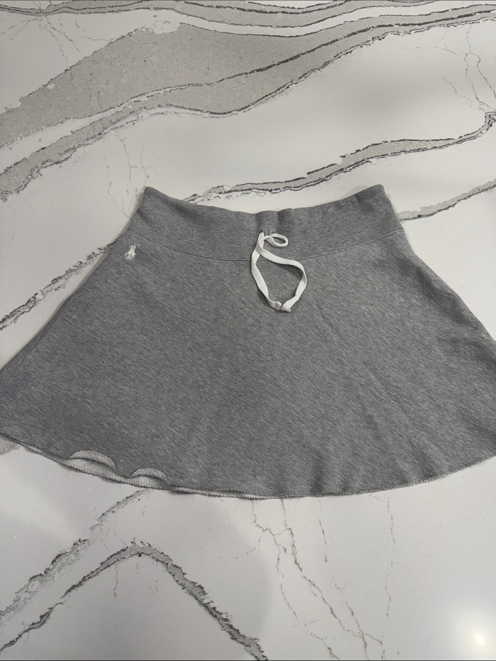 Vintage Polo by Ralph Lauren Gray  Skirt with White Logo Size M